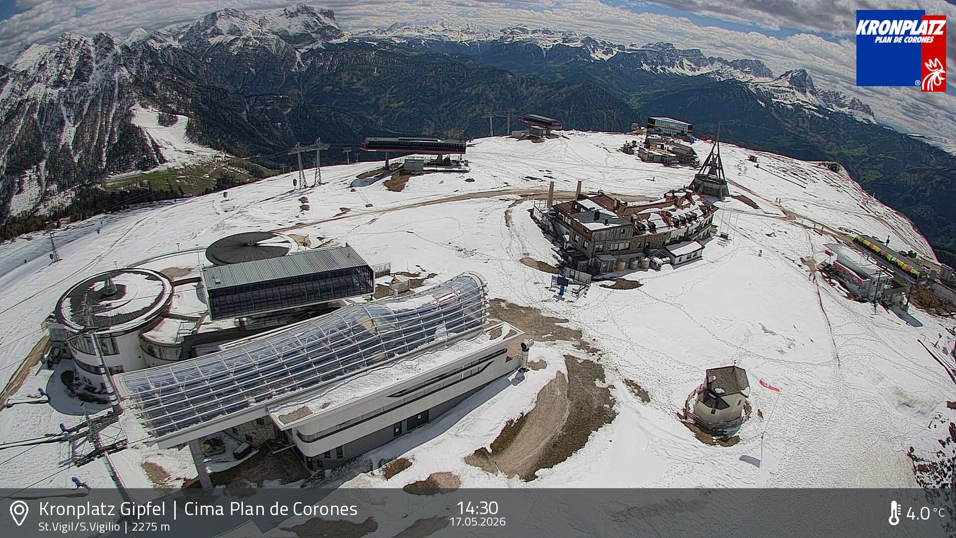 Archiv Foto Webcam Kronplatz - St. Vigil, Südtirol
