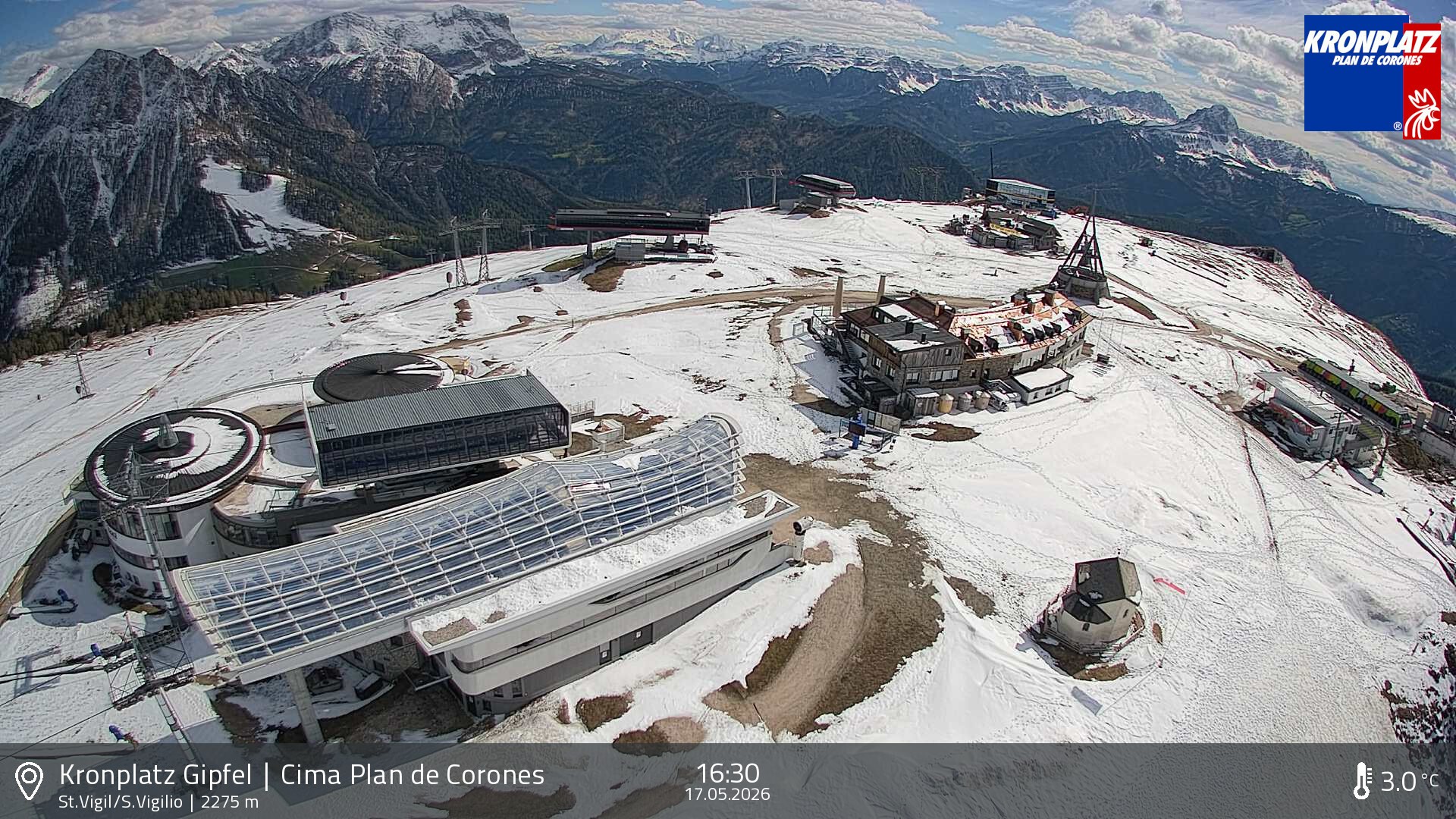 Archiv Foto Webcam Kronplatz - St. Vigil, Südtirol