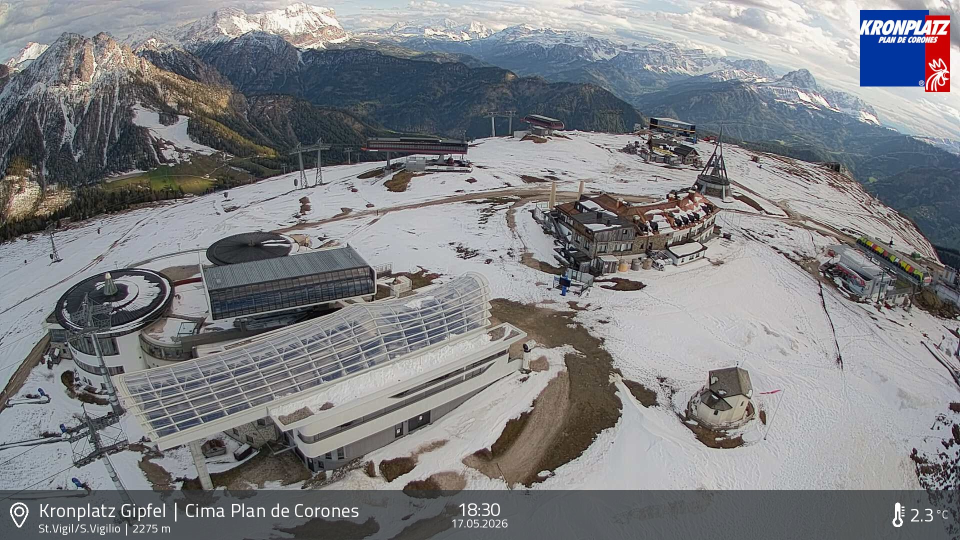 Archiv Foto Webcam Kronplatz - St. Vigil, Südtirol