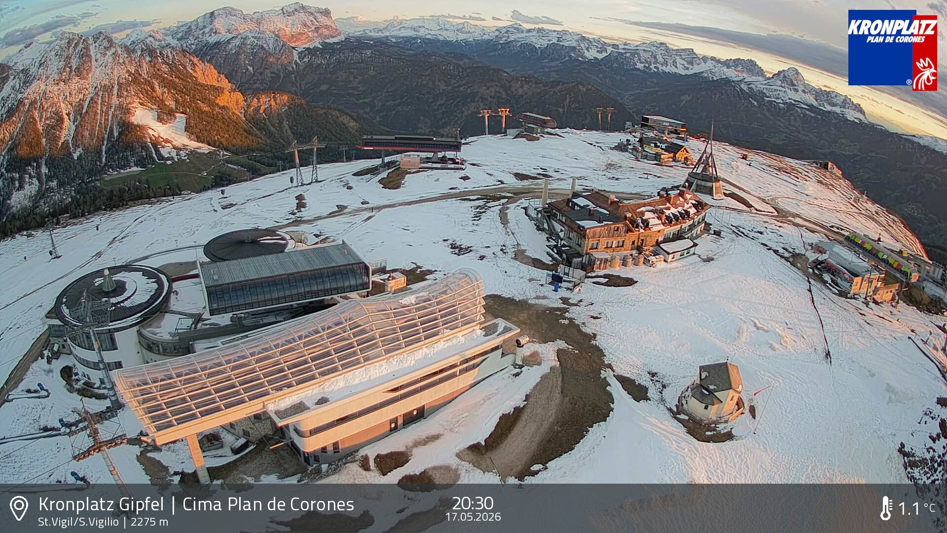 Archiv Foto Webcam Kronplatz - St. Vigil, Südtirol