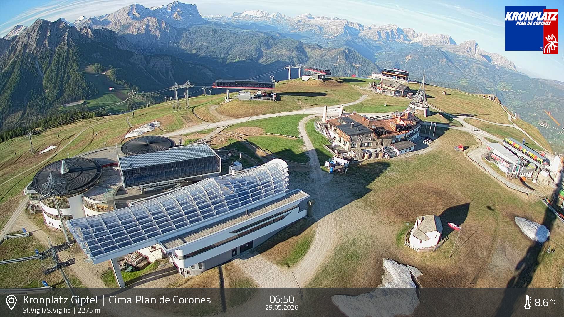 Archived image Webcam Kronplatz - San Vigilio, South Tyrol