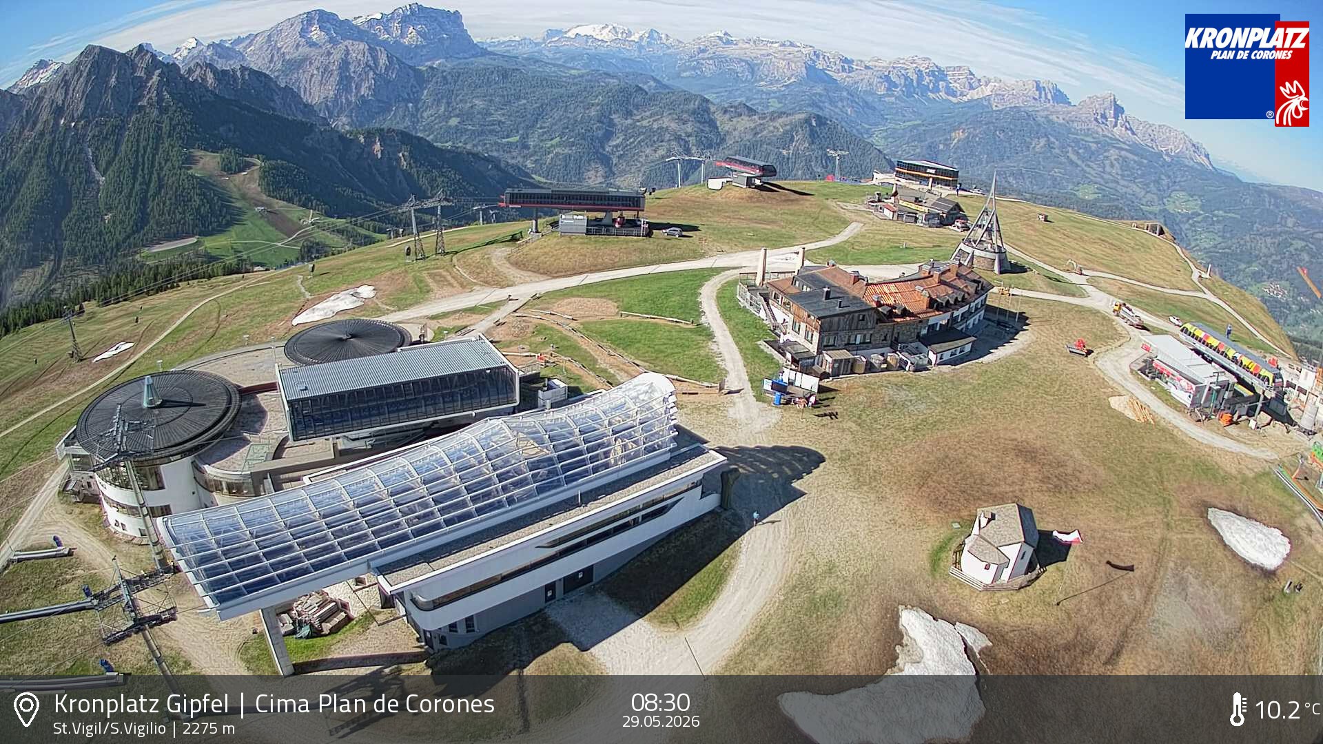 Archived image Webcam Kronplatz - San Vigilio, South Tyrol