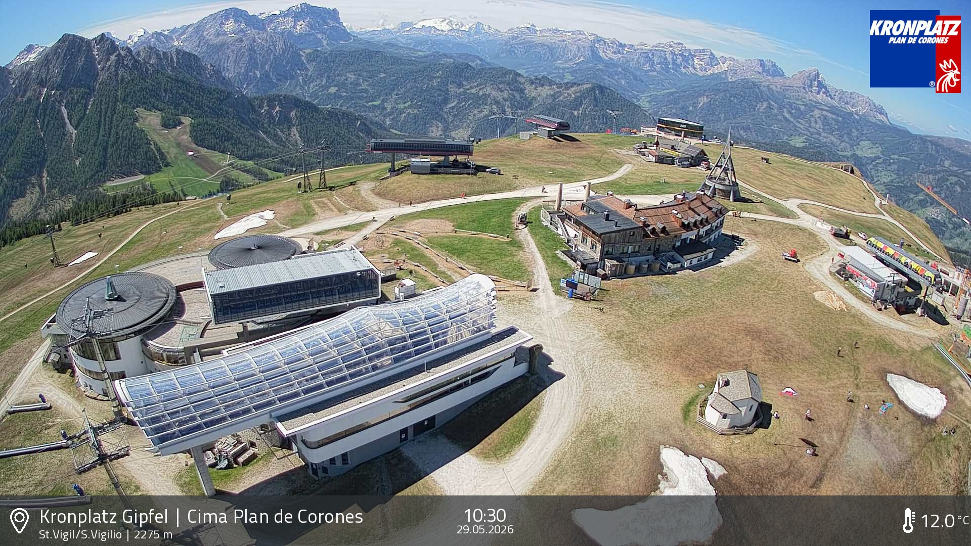 Archived image Webcam Kronplatz - San Vigilio, South Tyrol