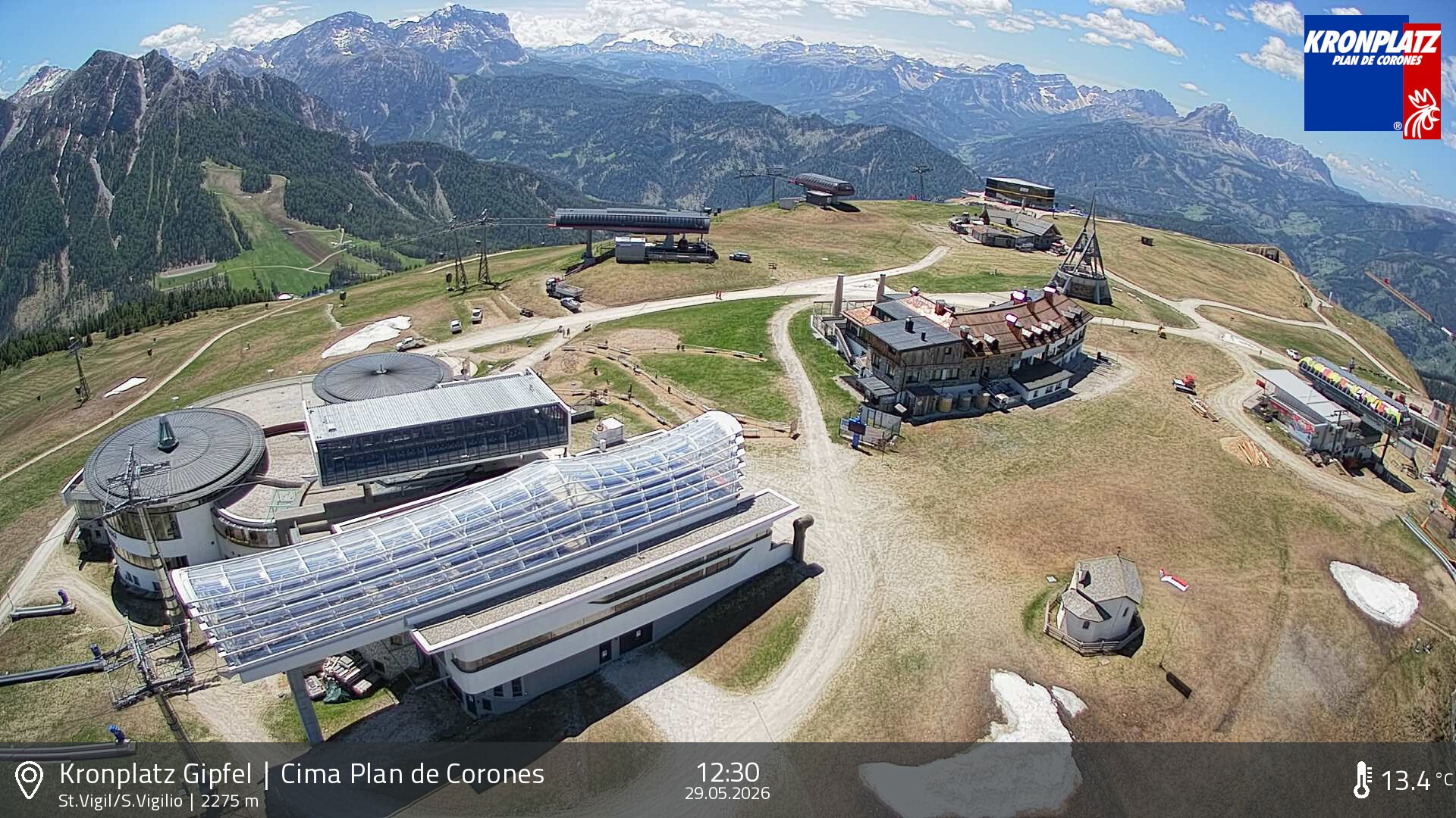 Archived image Webcam Kronplatz - San Vigilio, South Tyrol