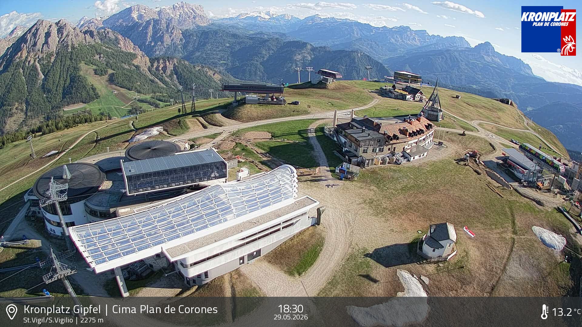 Archived image Webcam Kronplatz - San Vigilio, South Tyrol