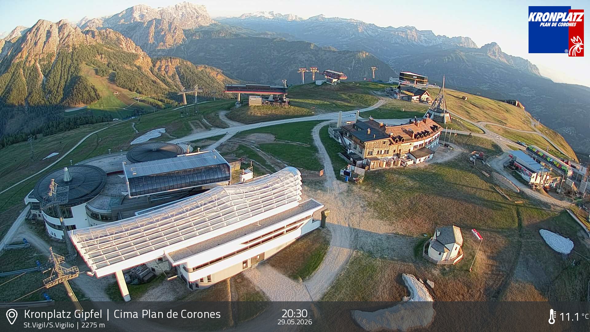 Archived image Webcam Kronplatz - San Vigilio, South Tyrol