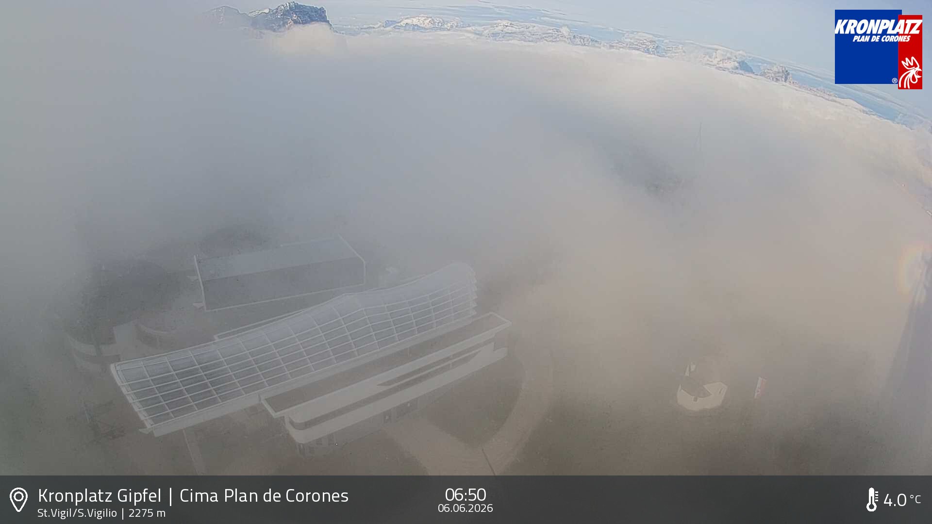Archived image Webcam Kronplatz - San Vigilio, South Tyrol