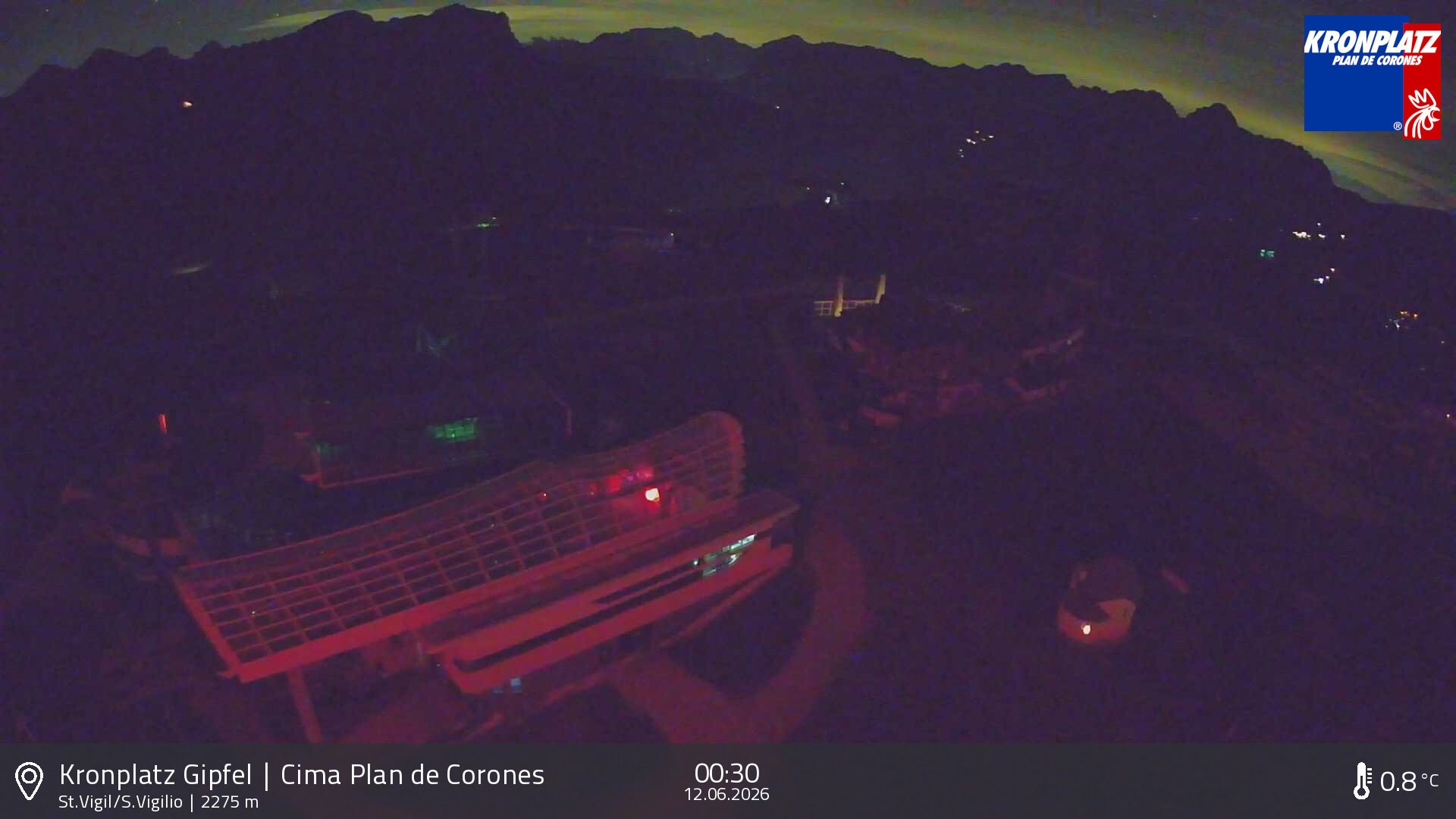 Archived image Webcam Kronplatz - San Vigilio, South Tyrol