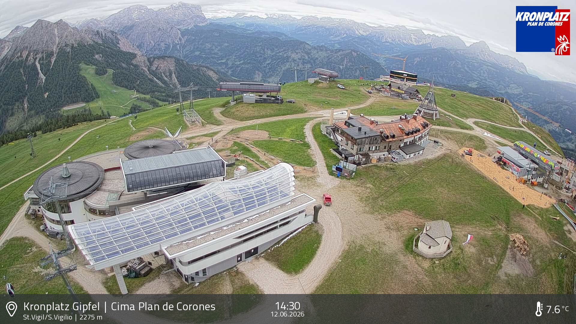 Archived image Webcam Kronplatz - San Vigilio, South Tyrol