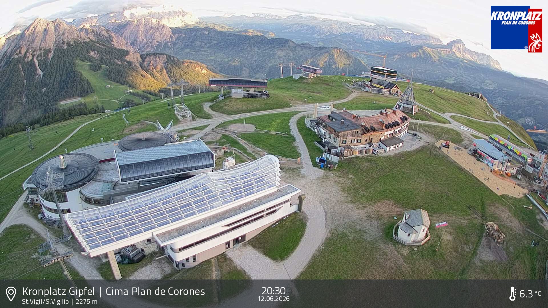 Archived image Webcam Kronplatz - San Vigilio, South Tyrol