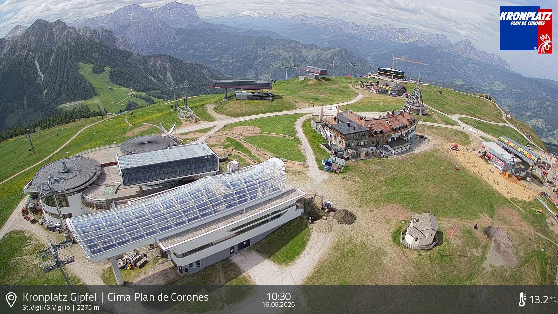 Archiv Foto Webcam Kronplatz - St. Vigil, Südtirol