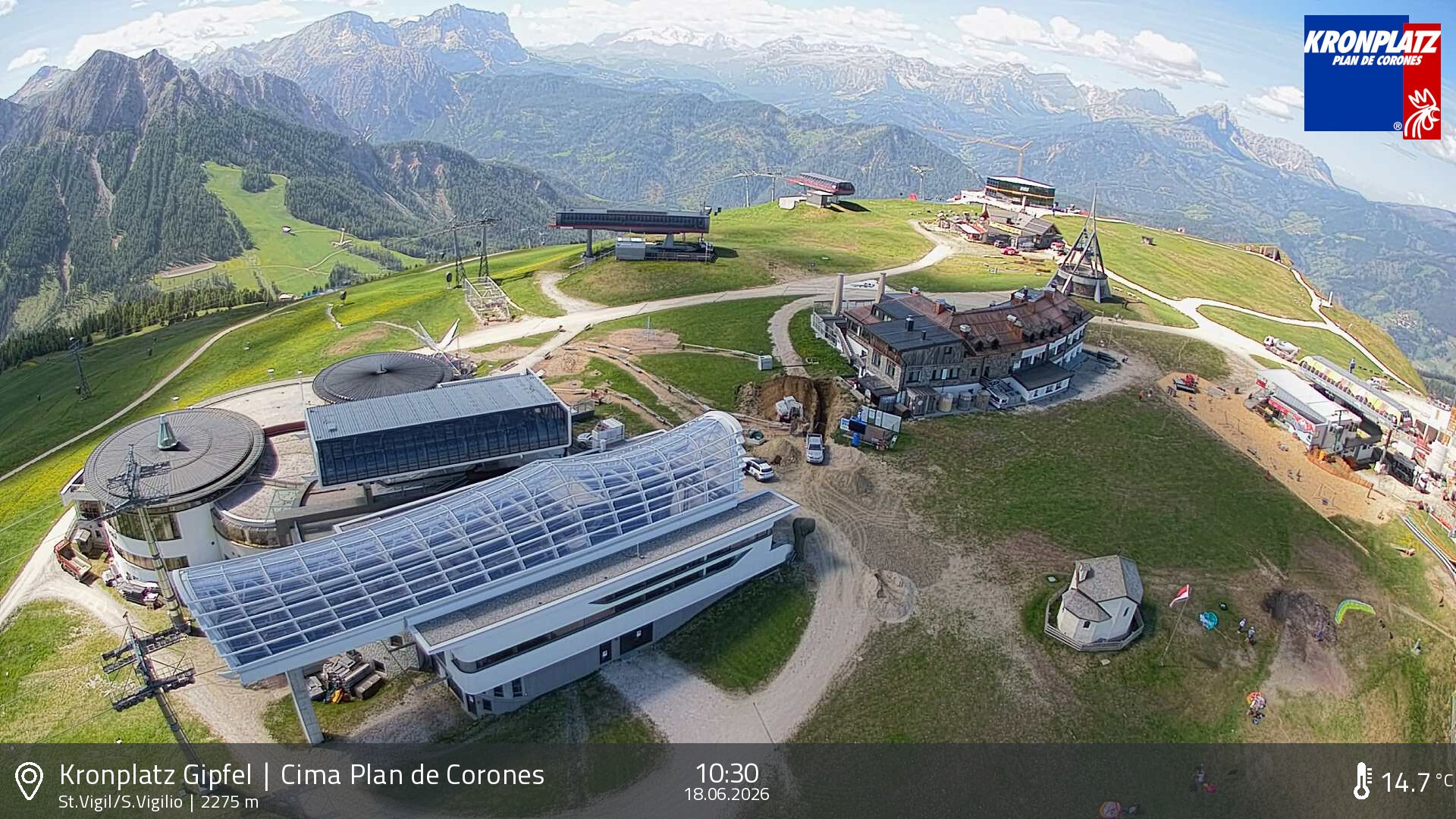 Archiv Foto Webcam Kronplatz - St. Vigil, Südtirol
