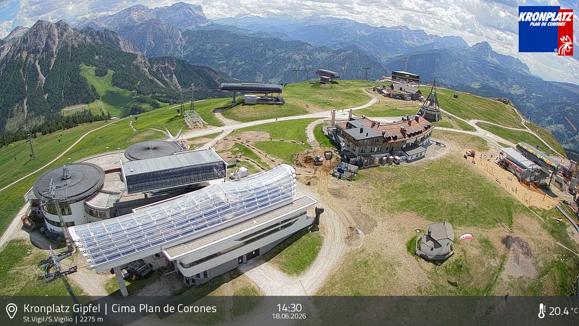 Archiv Foto Webcam Kronplatz - St. Vigil, Südtirol