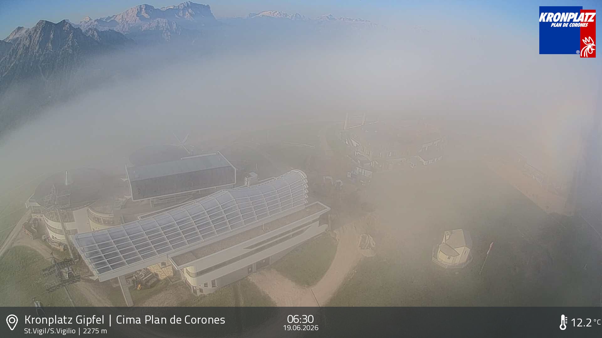 Archived image Webcam Kronplatz - San Vigilio, South Tyrol