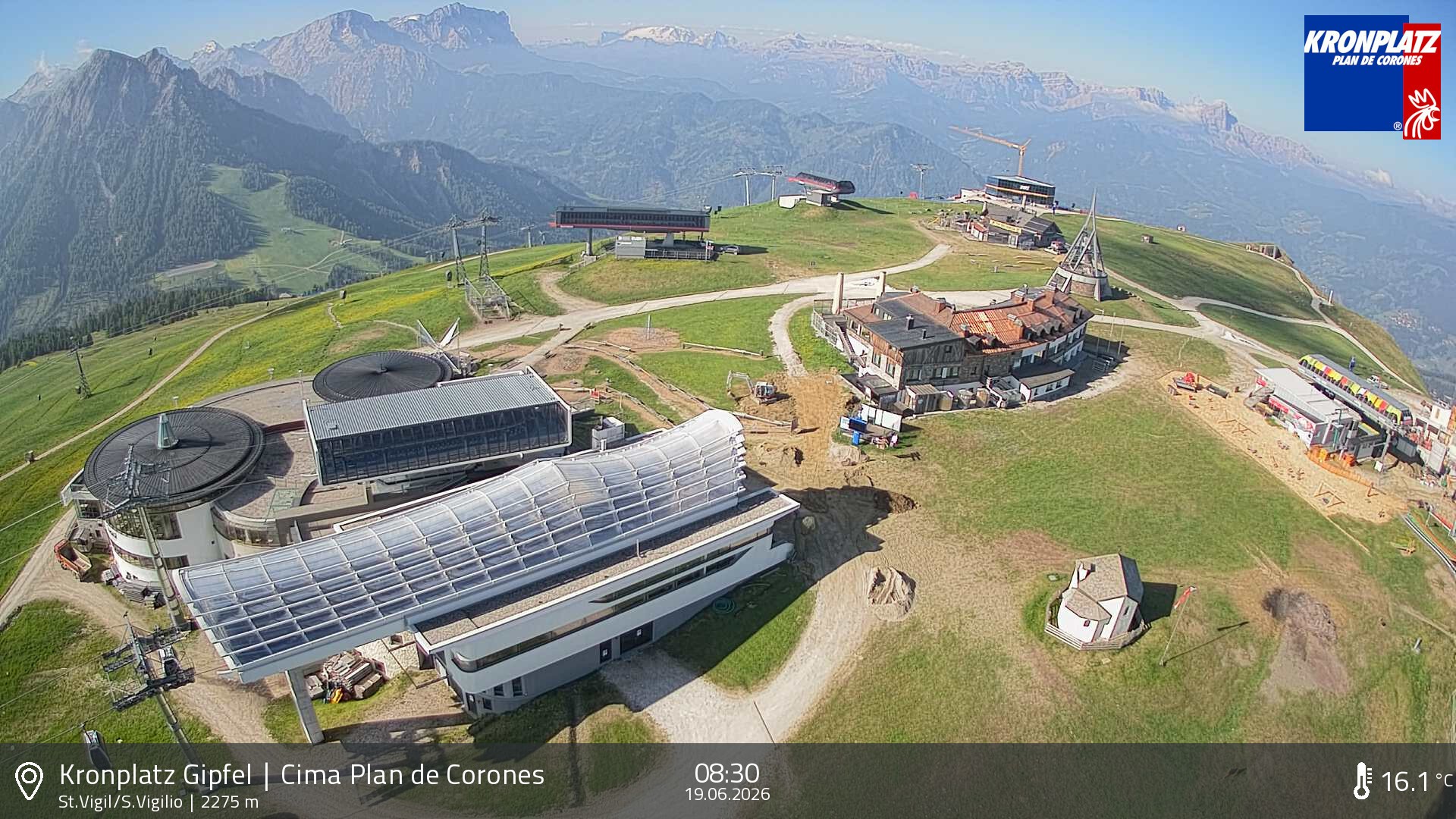 Archiv Foto Webcam Kronplatz - St. Vigil, Südtirol
