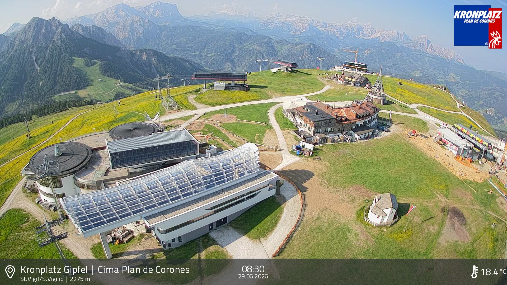 Archiv Foto Webcam Kronplatz - St. Vigil, Südtirol