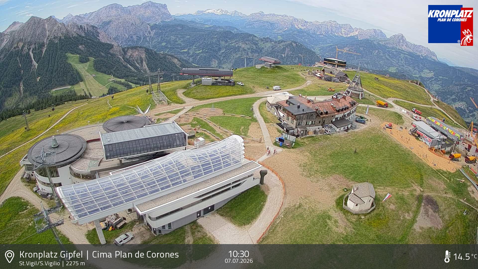 Archiv Foto Webcam Kronplatz - St. Vigil, Südtirol