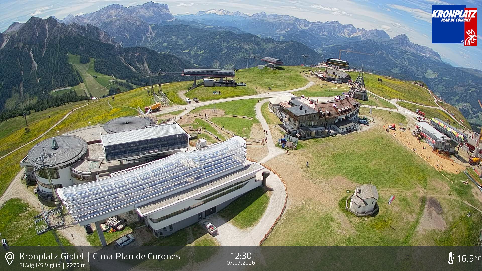 Archiv Foto Webcam Kronplatz - St. Vigil, Südtirol