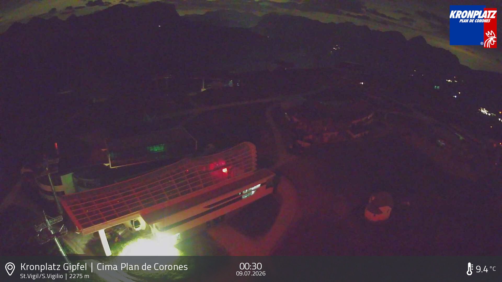 Archived image Webcam Kronplatz - San Vigilio, South Tyrol