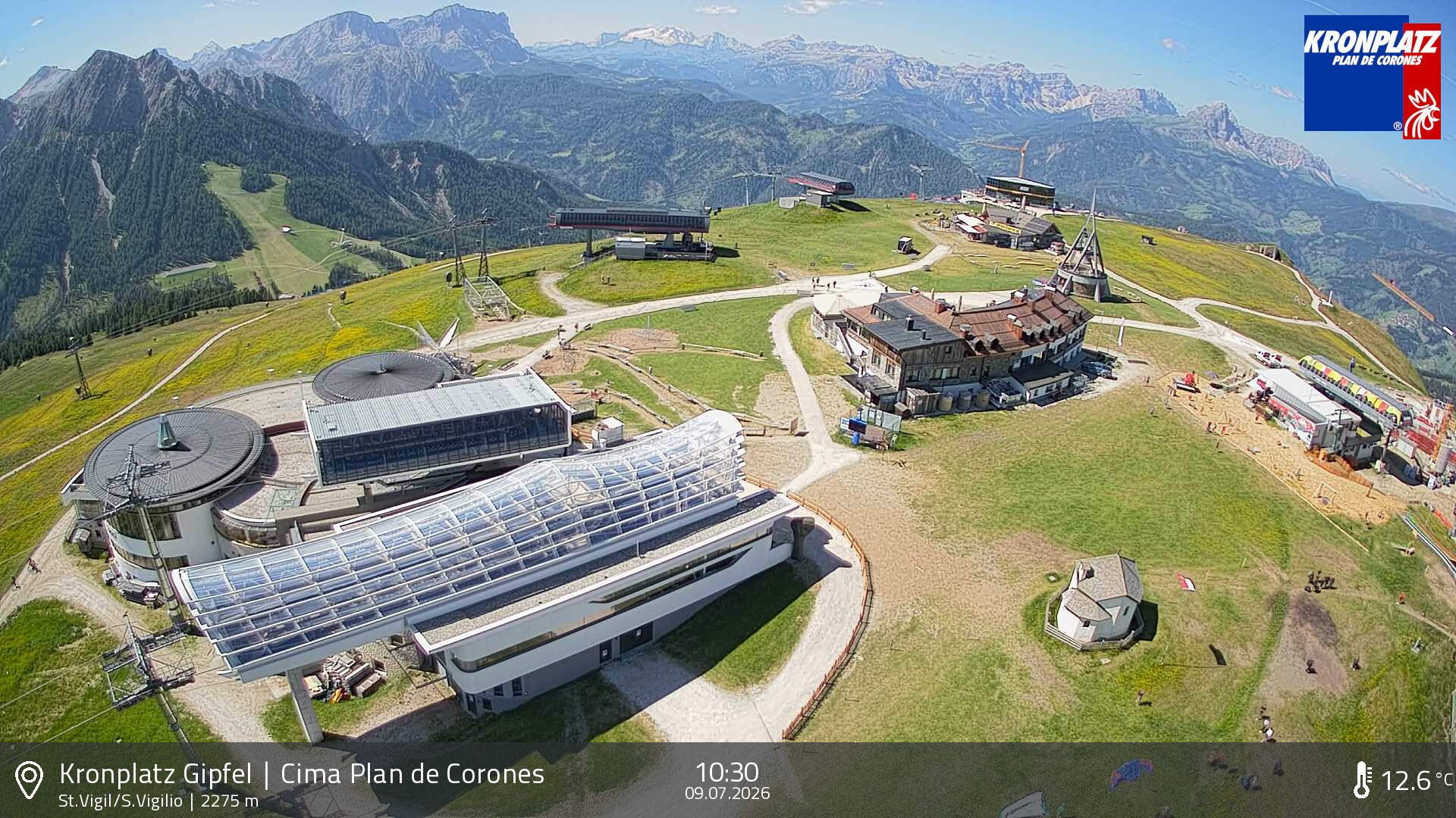 Archiv Foto Webcam Kronplatz - St. Vigil, Südtirol