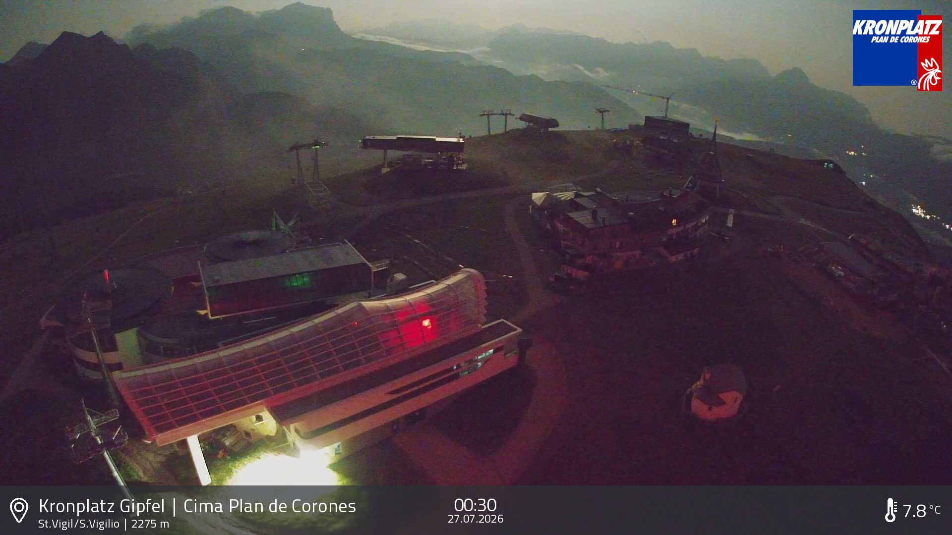Archiv Foto Webcam Kronplatz - St. Vigil, Südtirol