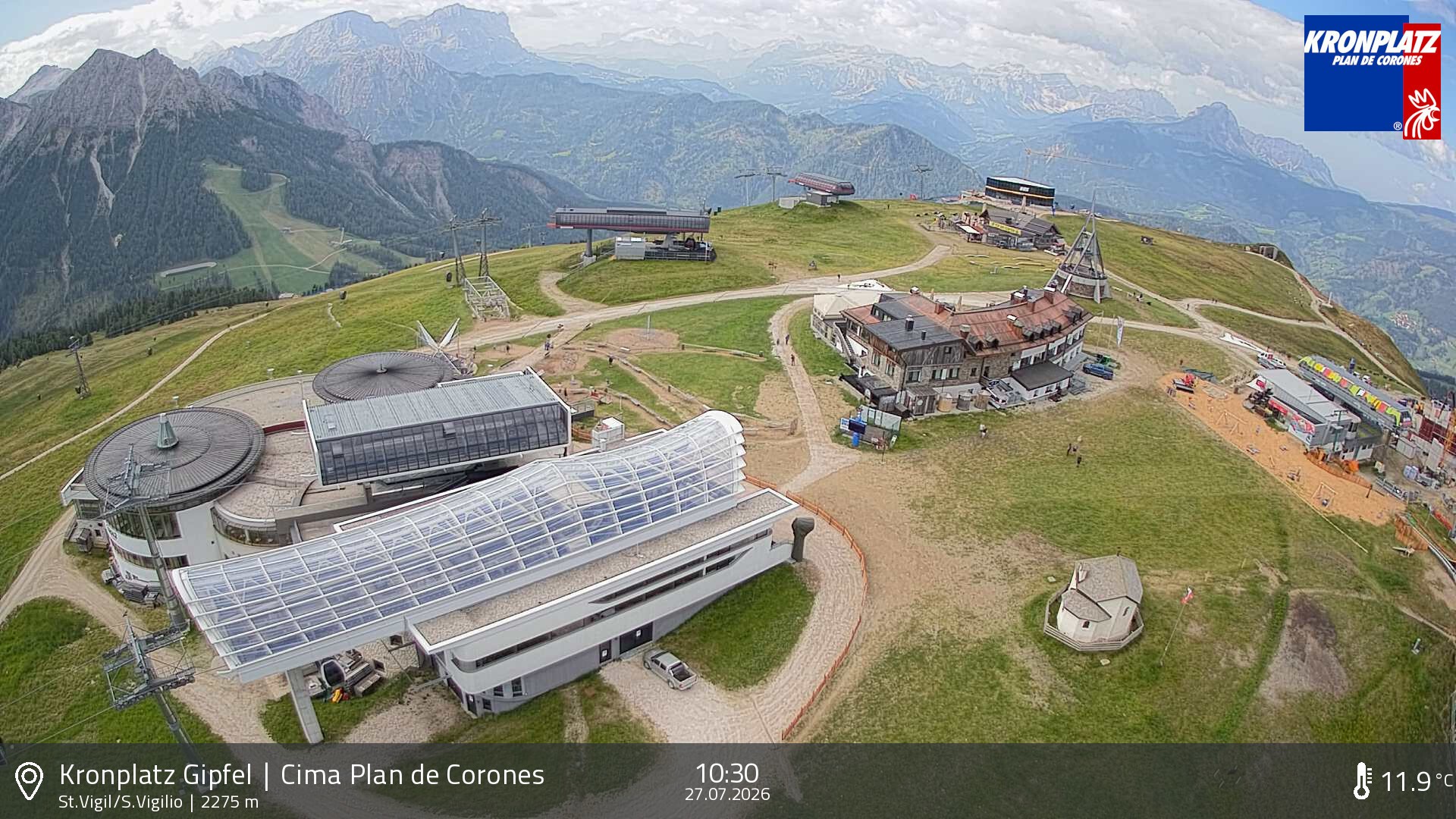 Archiv Foto Webcam Kronplatz - St. Vigil, Südtirol