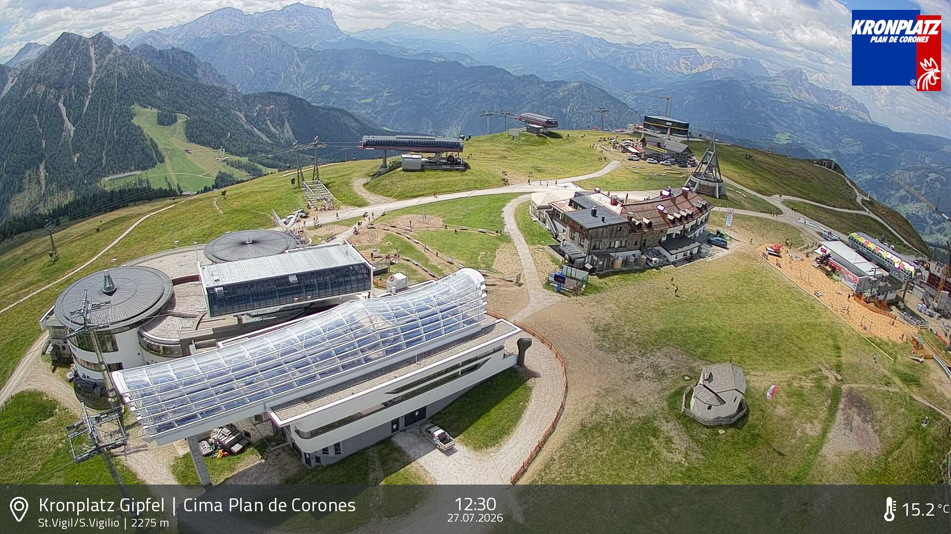 Archiv Foto Webcam Kronplatz - St. Vigil, Südtirol
