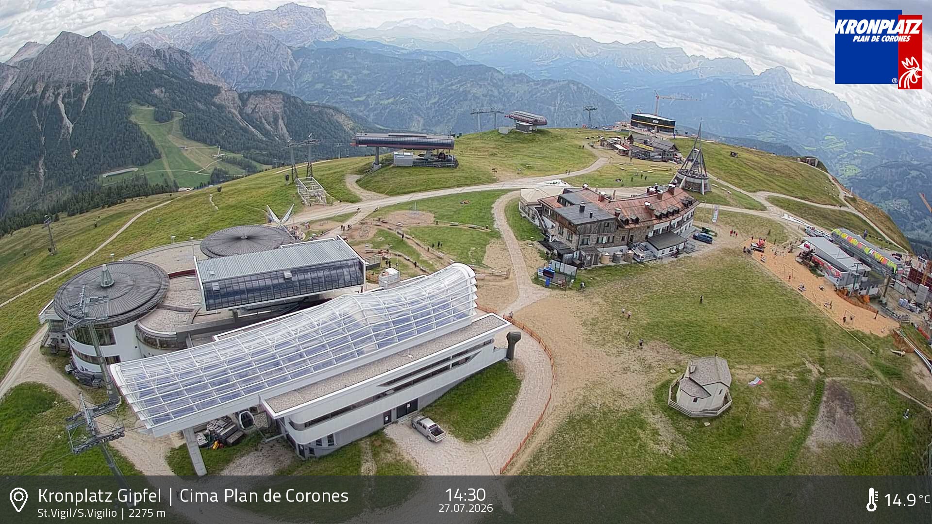 Archiv Foto Webcam Kronplatz - St. Vigil, Südtirol