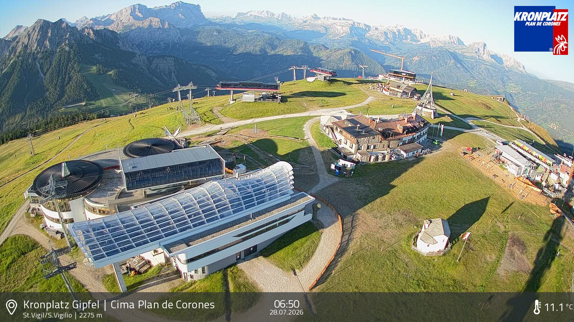 Archiv Foto Webcam Kronplatz - St. Vigil, Südtirol
