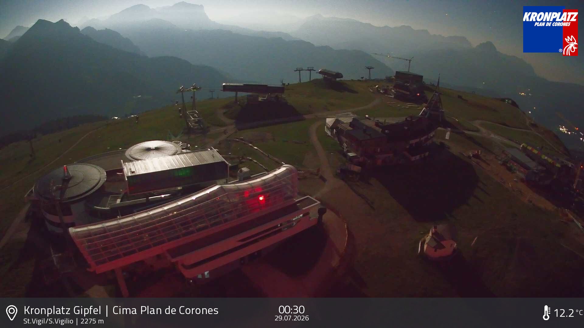 Archiv Foto Webcam Kronplatz - St. Vigil, Südtirol
