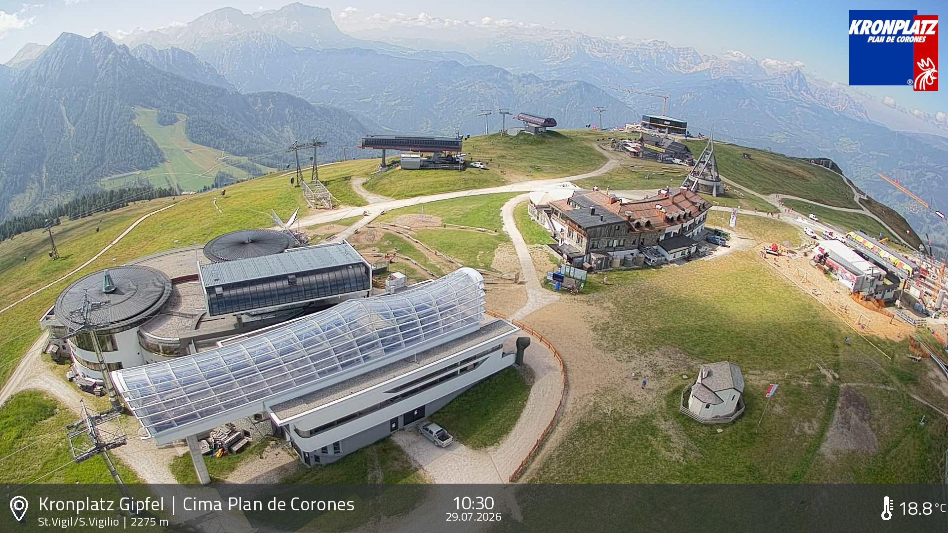 Archiv Foto Webcam Kronplatz - St. Vigil, Südtirol