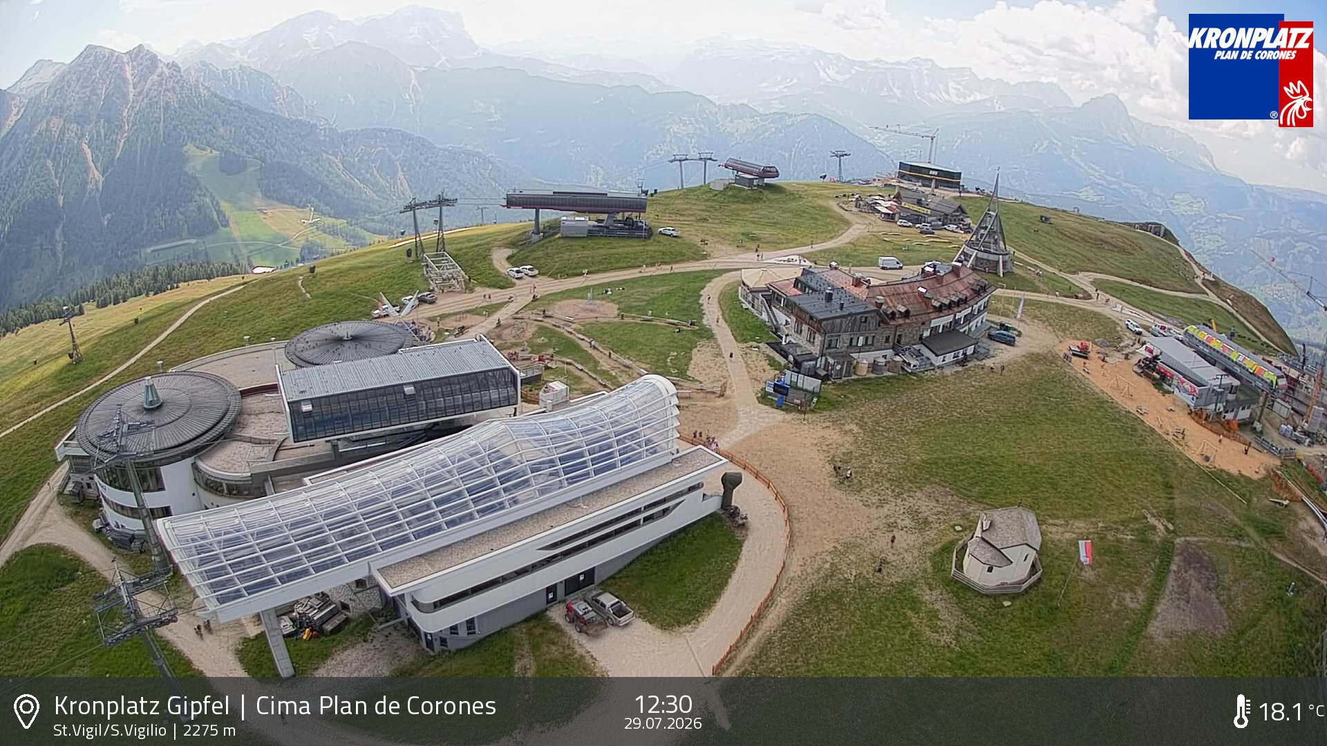 Archiv Foto Webcam Kronplatz - St. Vigil, Südtirol