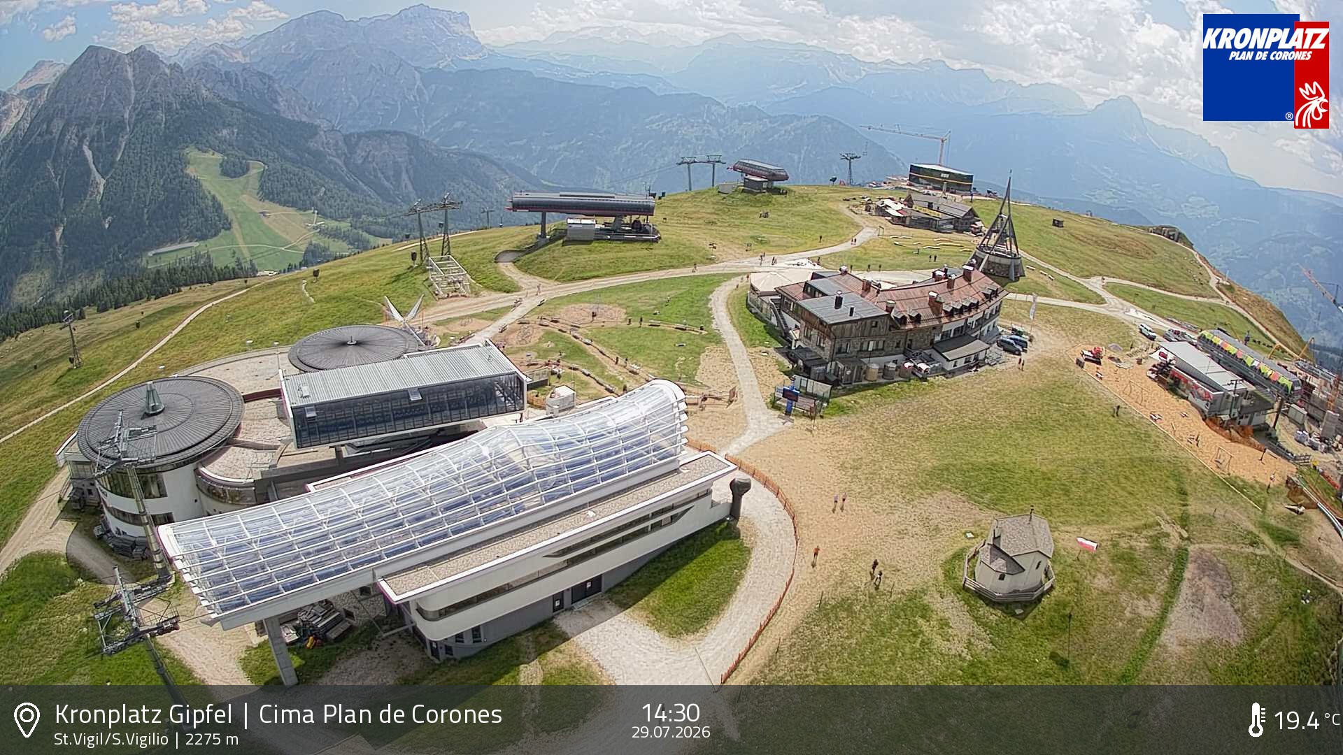 Archiv Foto Webcam Kronplatz - St. Vigil, Südtirol