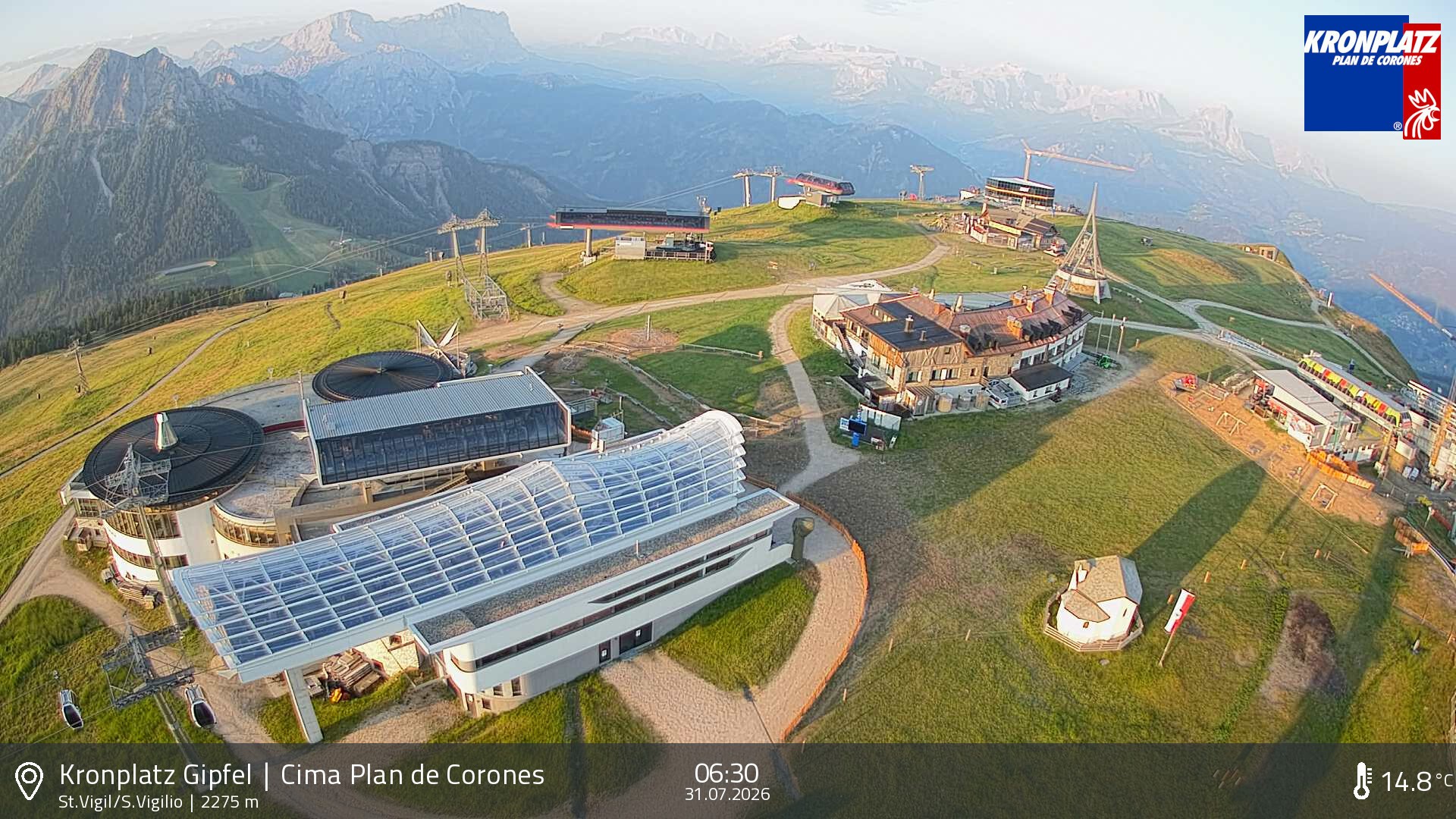 Archiv Foto Webcam Kronplatz - St. Vigil, Südtirol