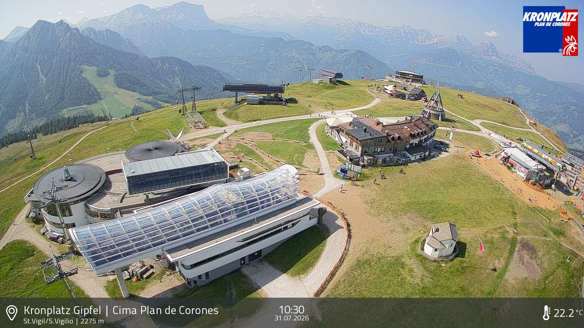Archiv Foto Webcam Kronplatz - St. Vigil, Südtirol