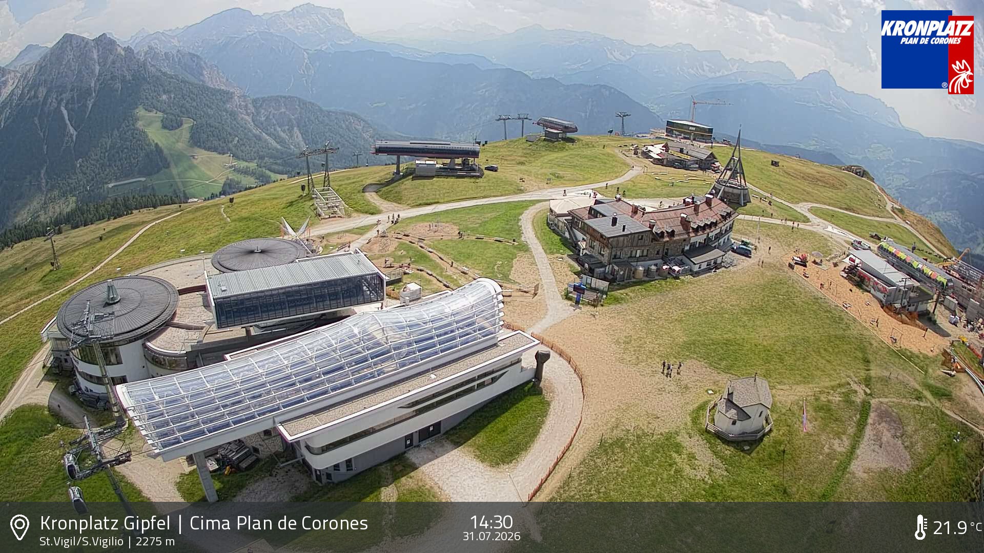 Archiv Foto Webcam Kronplatz - St. Vigil, Südtirol