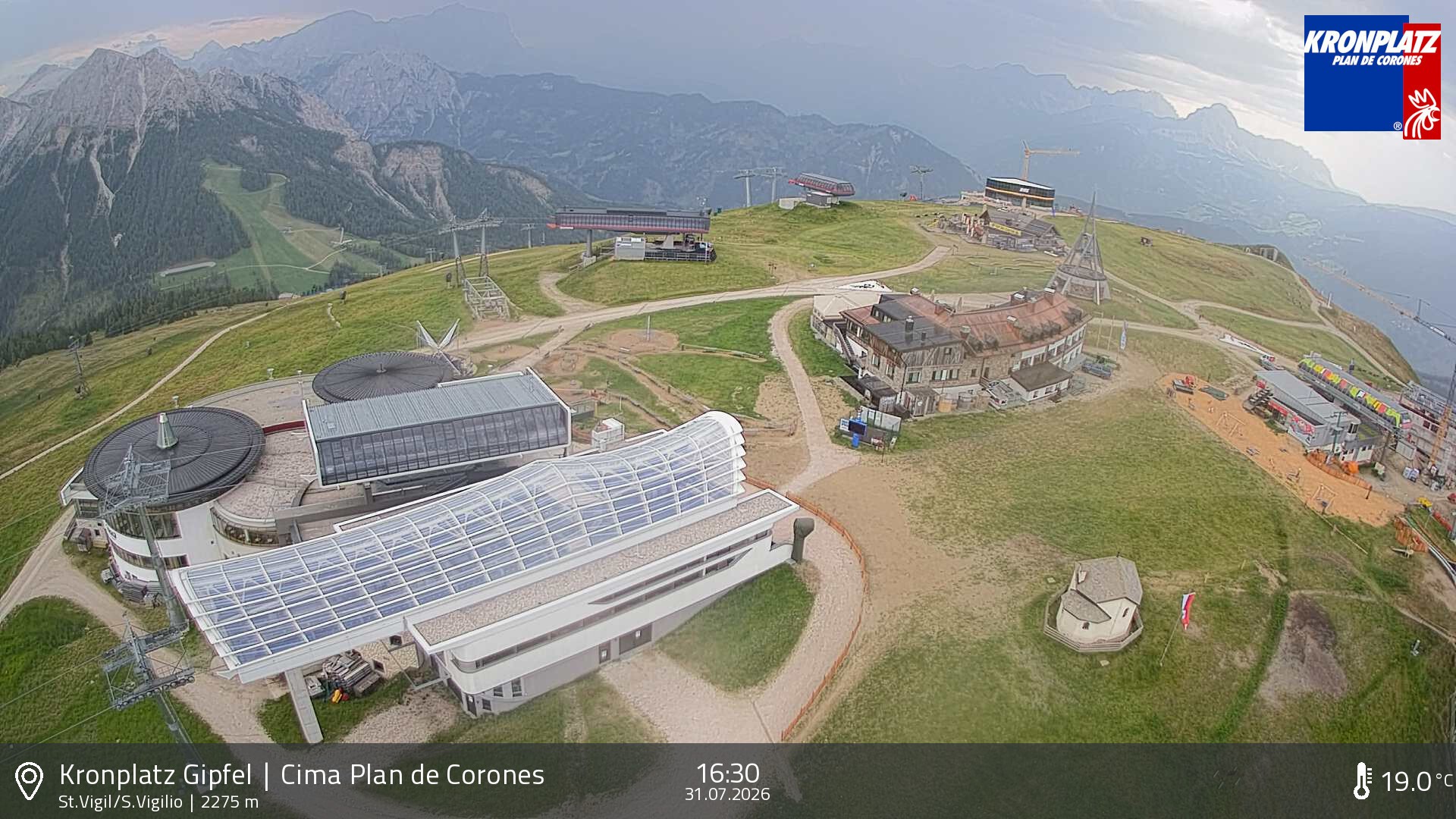 Archiv Foto Webcam Kronplatz - St. Vigil, Südtirol