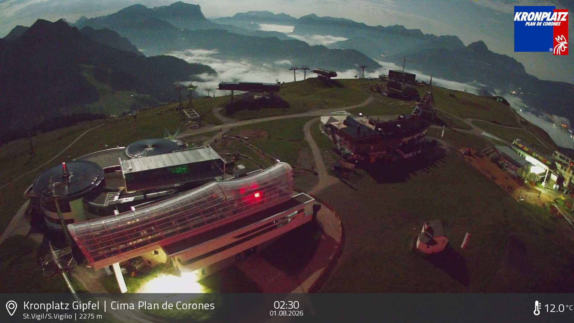 Archiv Foto Webcam Kronplatz - St. Vigil, Südtirol