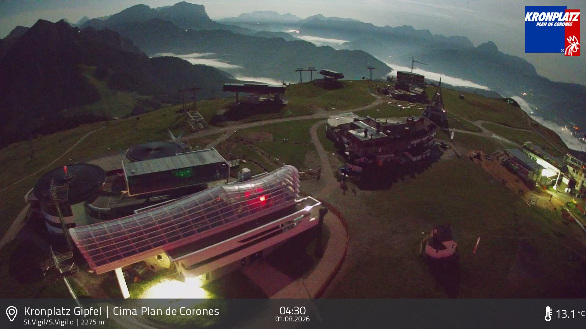 Archiv Foto Webcam Kronplatz - St. Vigil, Südtirol