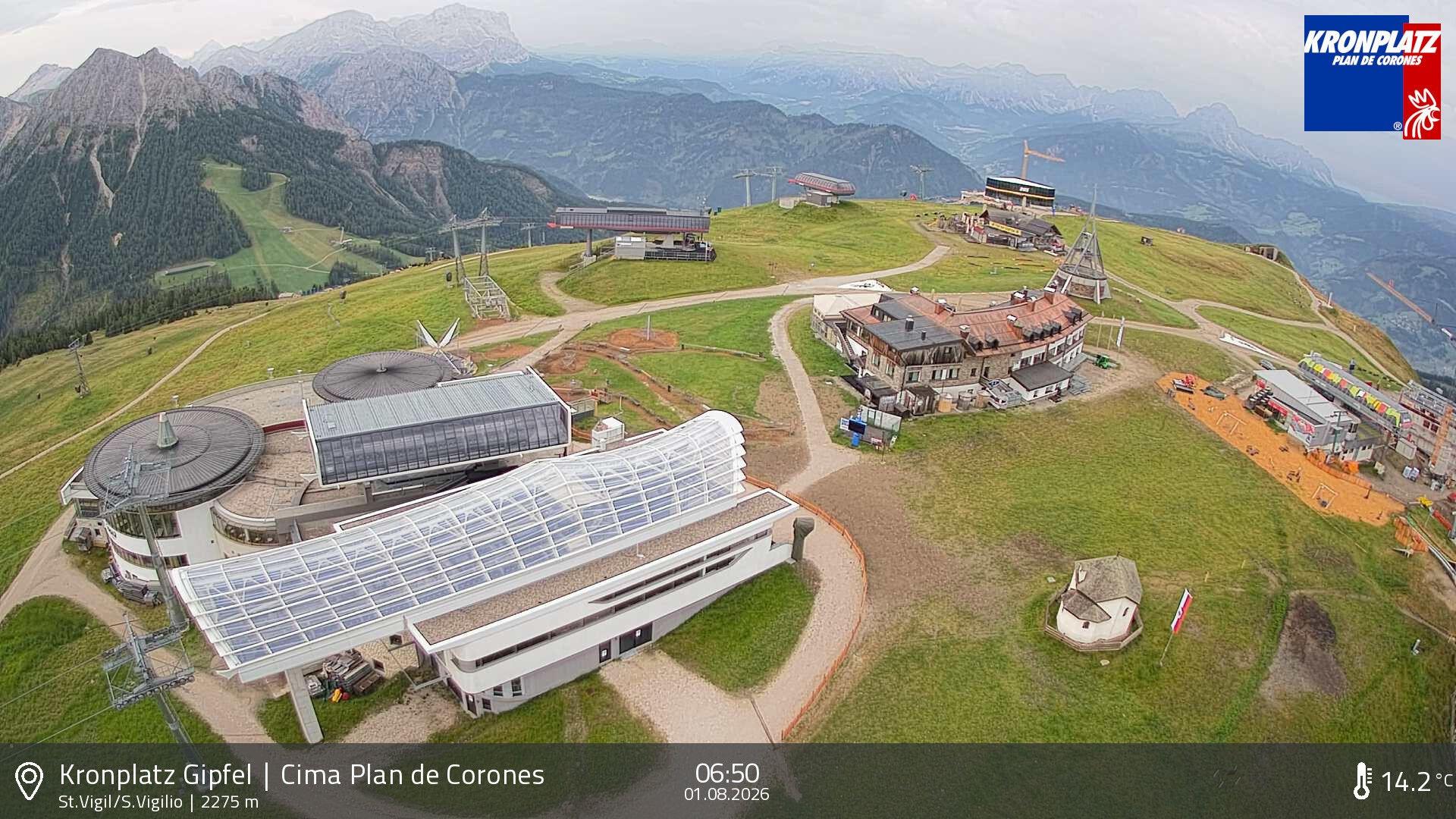 Archiv Foto Webcam Kronplatz - St. Vigil, Südtirol