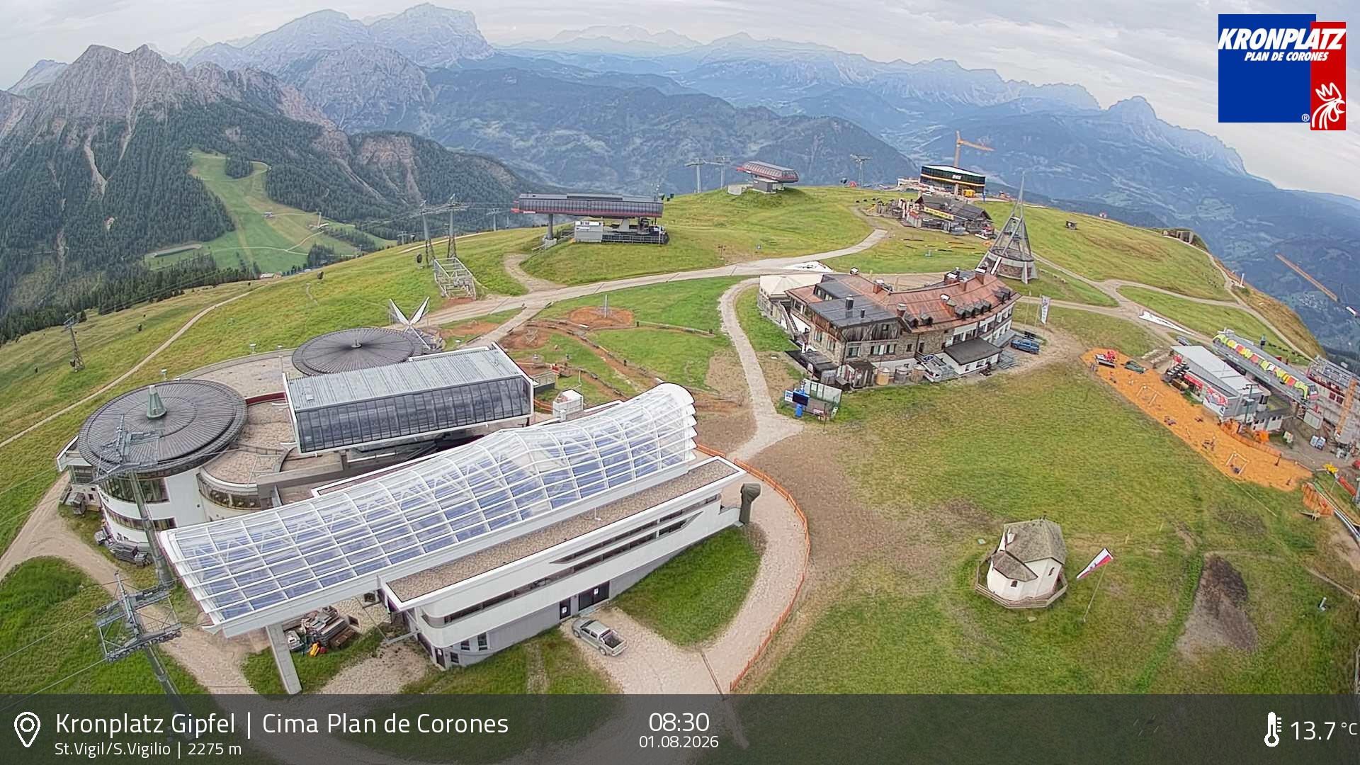 Archiv Foto Webcam Kronplatz - St. Vigil, Südtirol