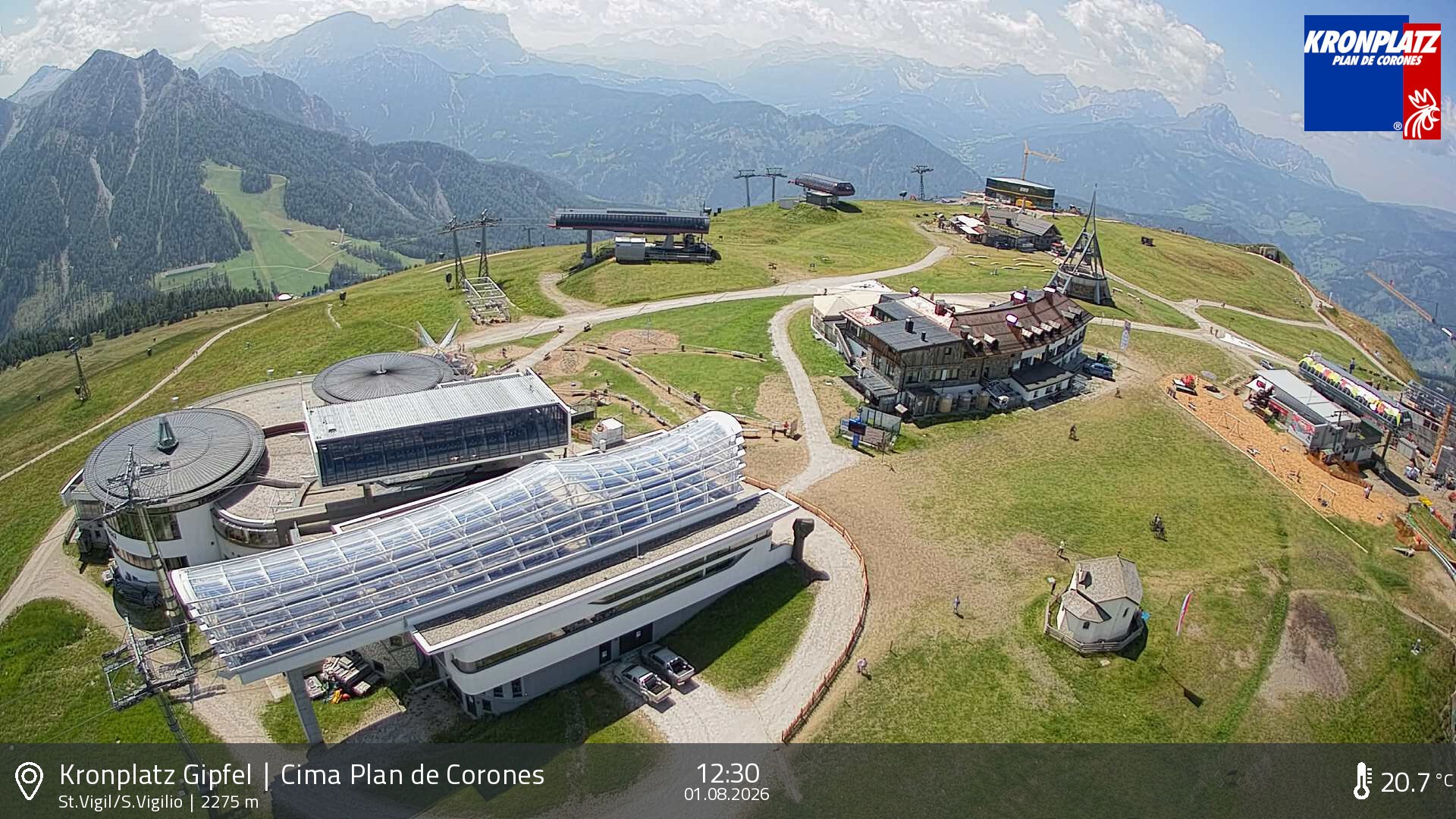 Archiv Foto Webcam Kronplatz - St. Vigil, Südtirol