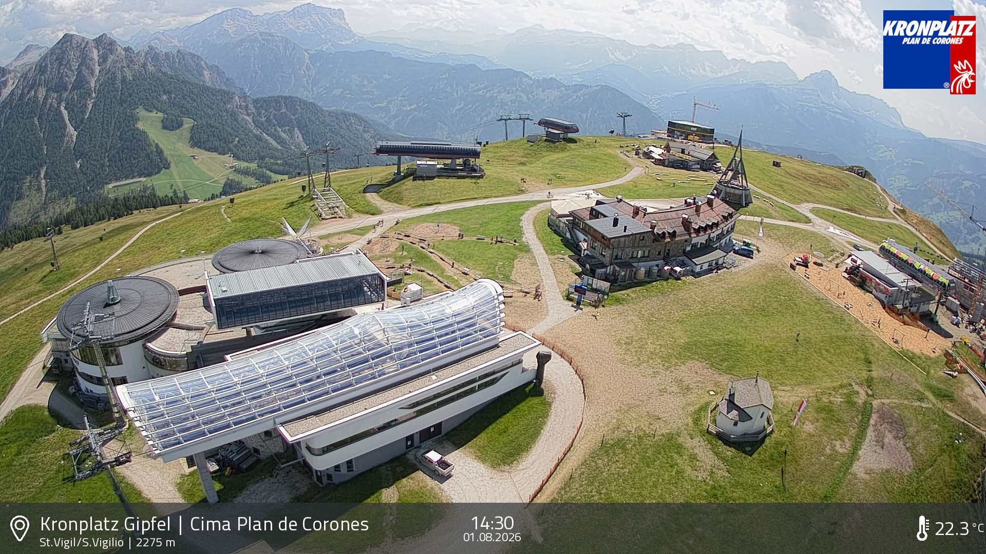 Archiv Foto Webcam Kronplatz - St. Vigil, Südtirol