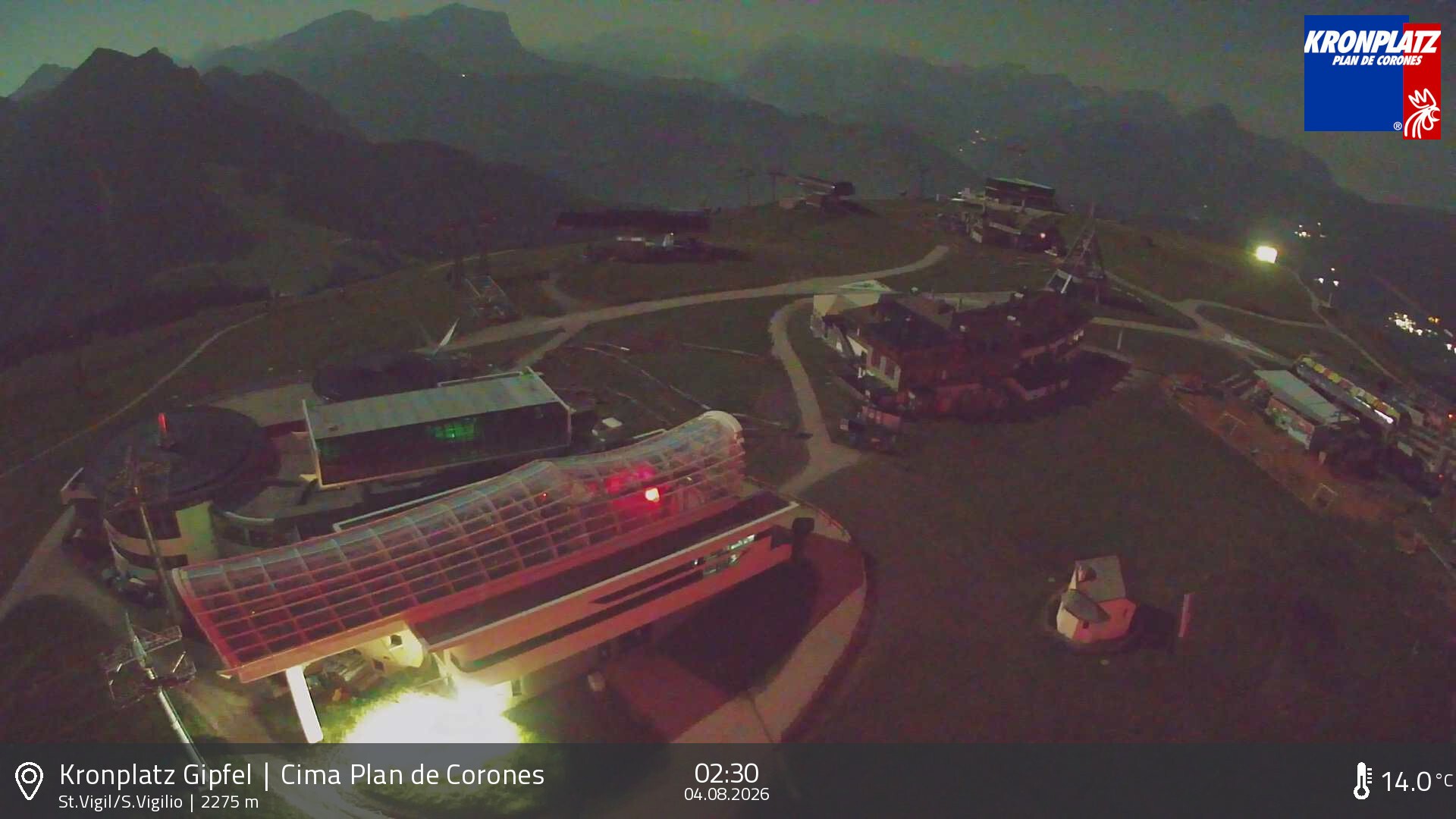 Archived image Webcam Kronplatz - San Vigilio, South Tyrol