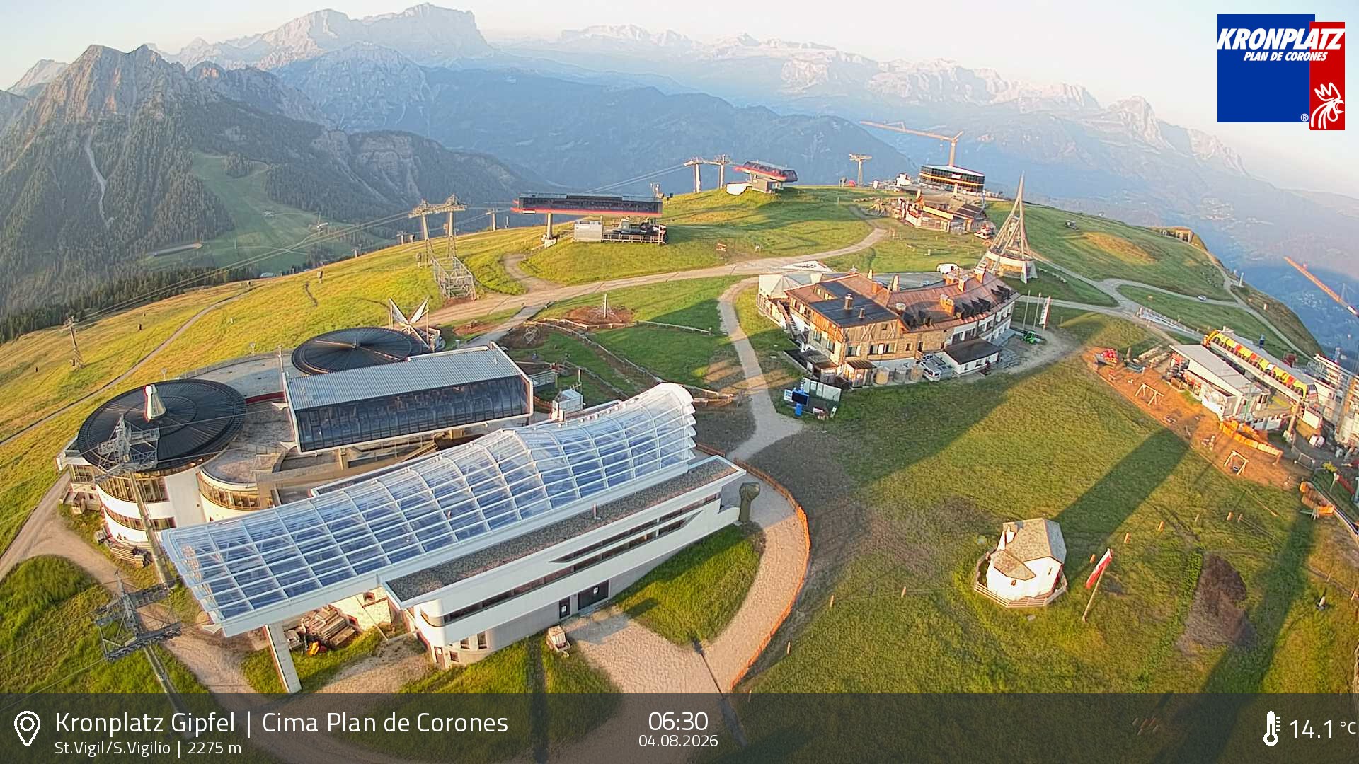 Archived image Webcam Kronplatz - San Vigilio, South Tyrol