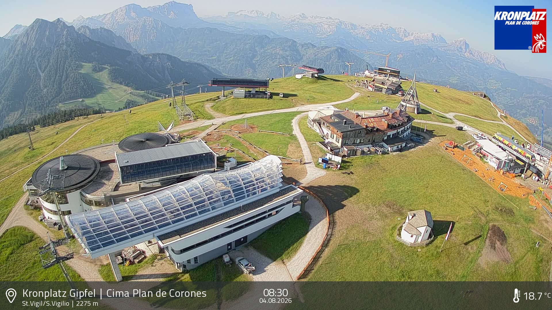 Archived image Webcam Kronplatz - San Vigilio, South Tyrol