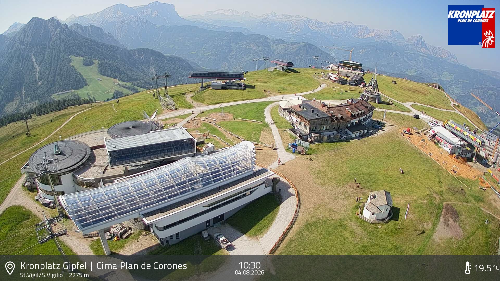 Archived image Webcam Kronplatz - San Vigilio, South Tyrol