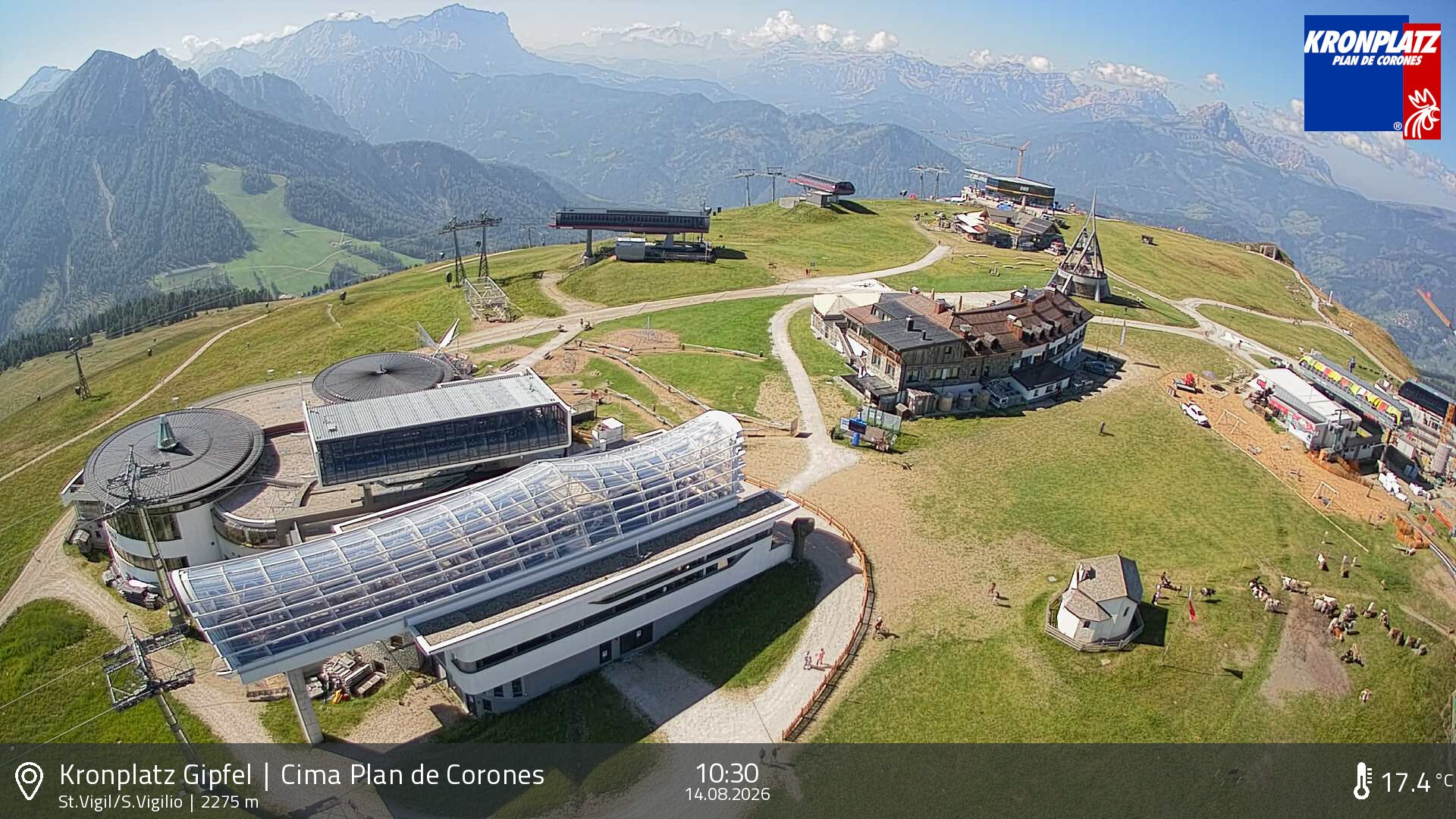 Archiv Foto Webcam Kronplatz - St. Vigil, Südtirol