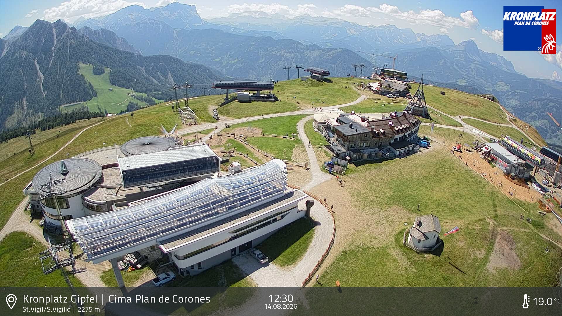 Archiv Foto Webcam Kronplatz - St. Vigil, Südtirol