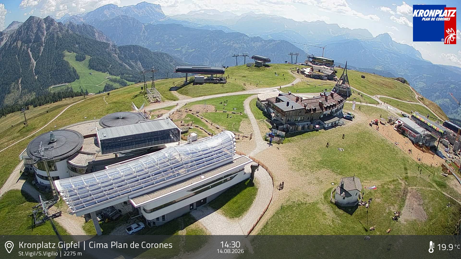 Archiv Foto Webcam Kronplatz - St. Vigil, Südtirol
